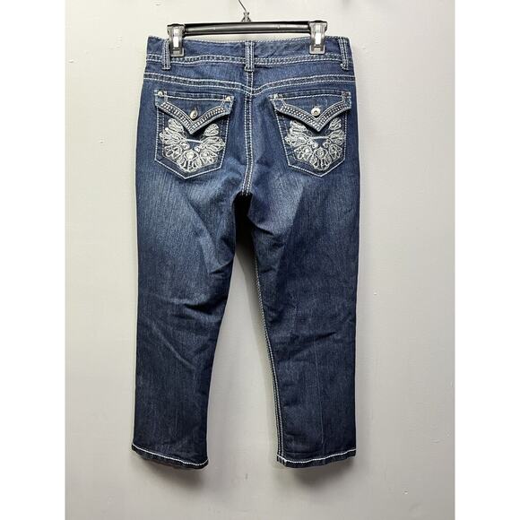 Nine West Jeans Women's Size 29/8 Average Date Night Fit Studded Pockets Cropped - Picture 1 of 9